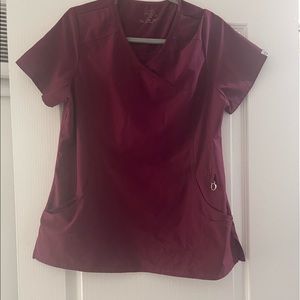 Cherokee infinity scrub set (top size large bottoms size XL) in burgundy